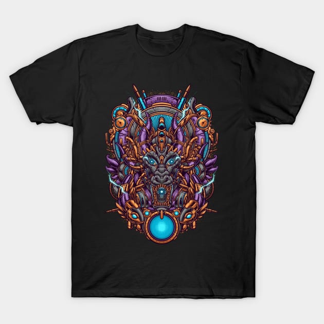 Dragon steampunk T-Shirt by vhiente